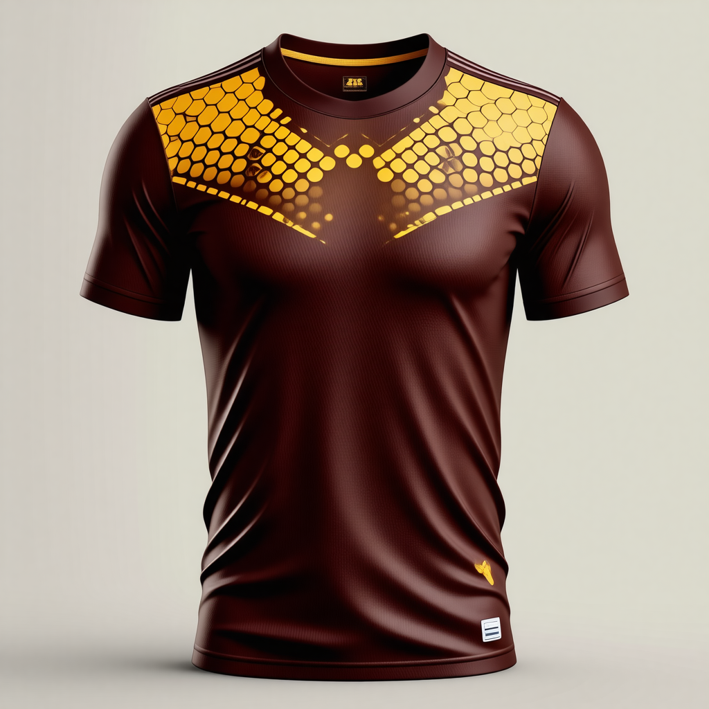 Custom Brown & Gold Soccer Jersey