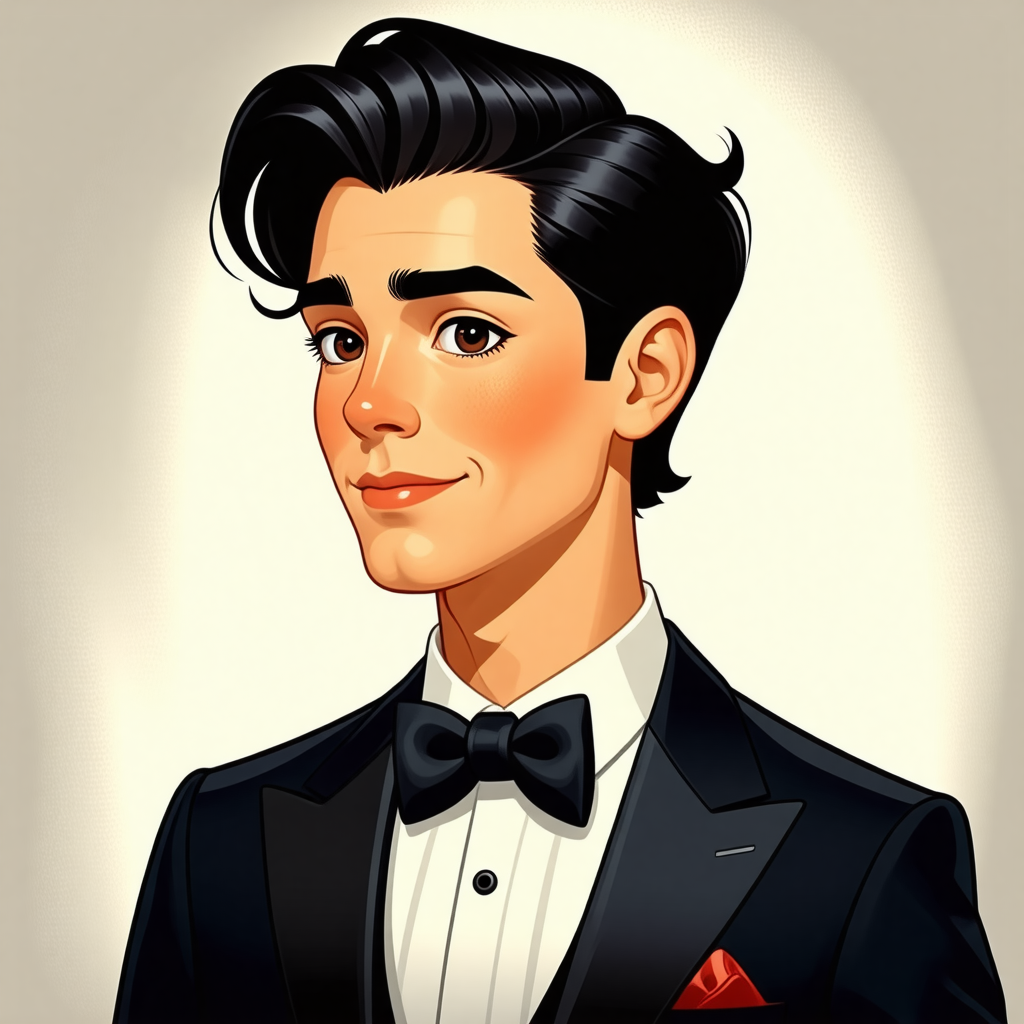 Elegant Merman in Tuxedo