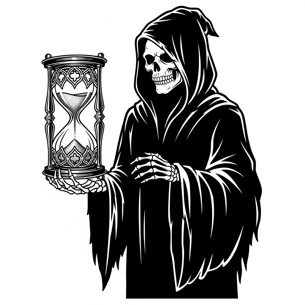Grim Reaper Tattoo Design: Everything Has Its Time