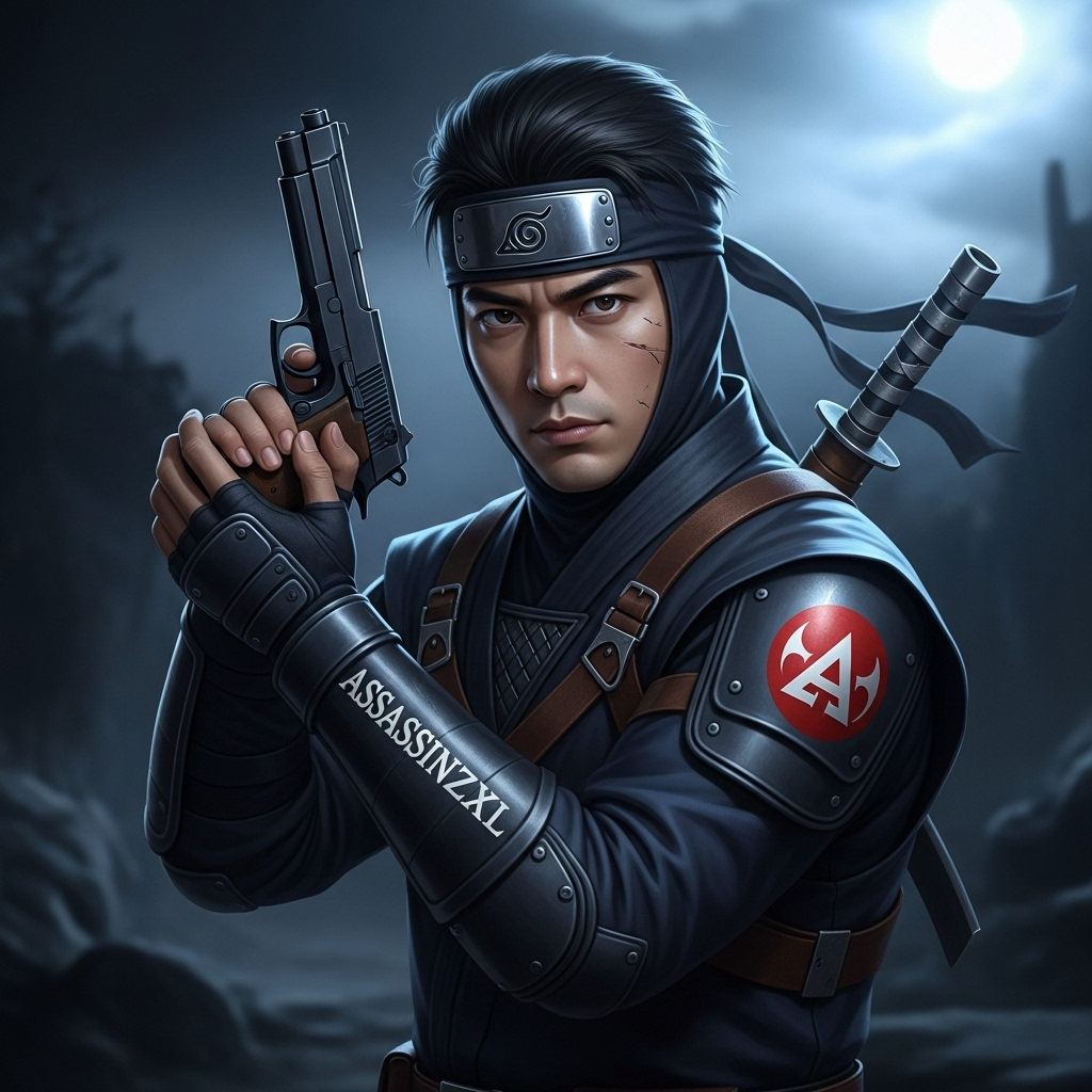 Asian Male Ninja Assassinzx1: Stealth and Intrigue