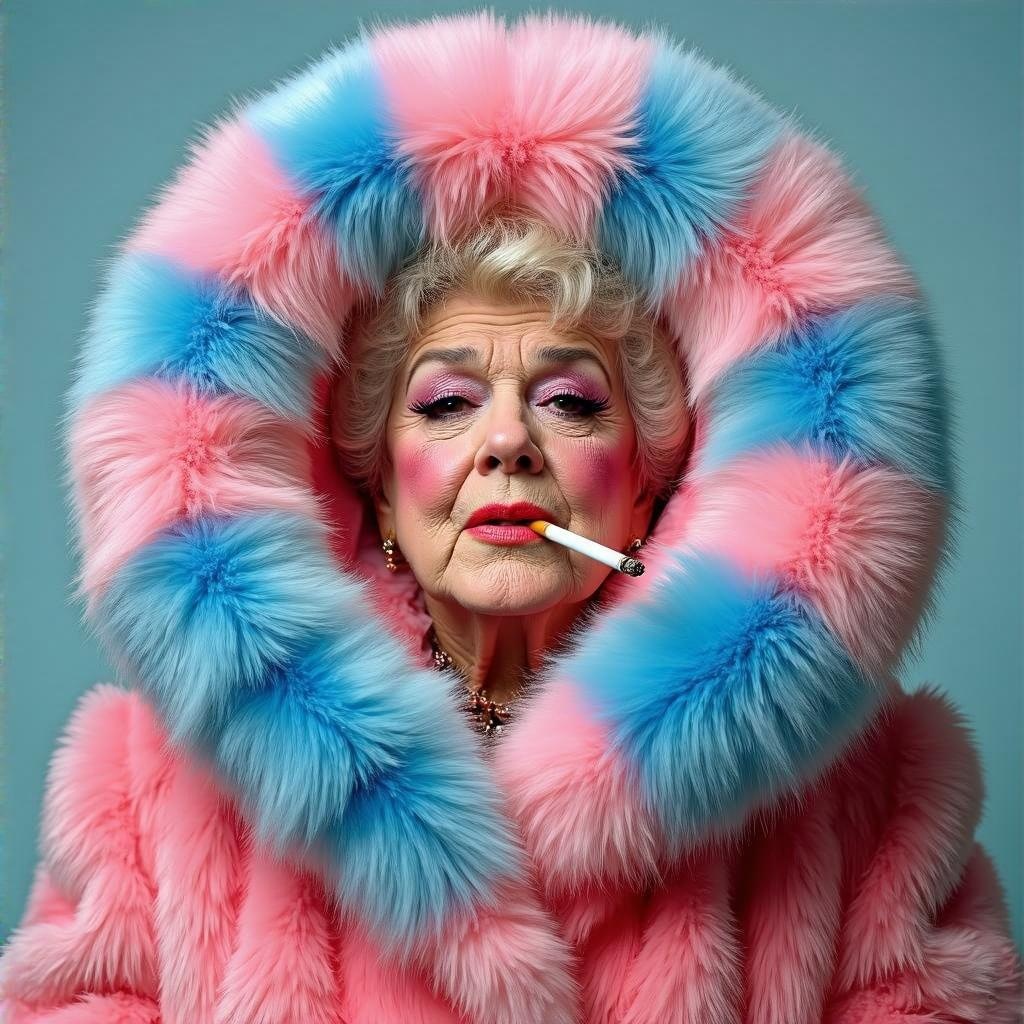 Pam St Clement's Glamorous Fur Coat Pam St Clement's Glamorous Fur Coat
