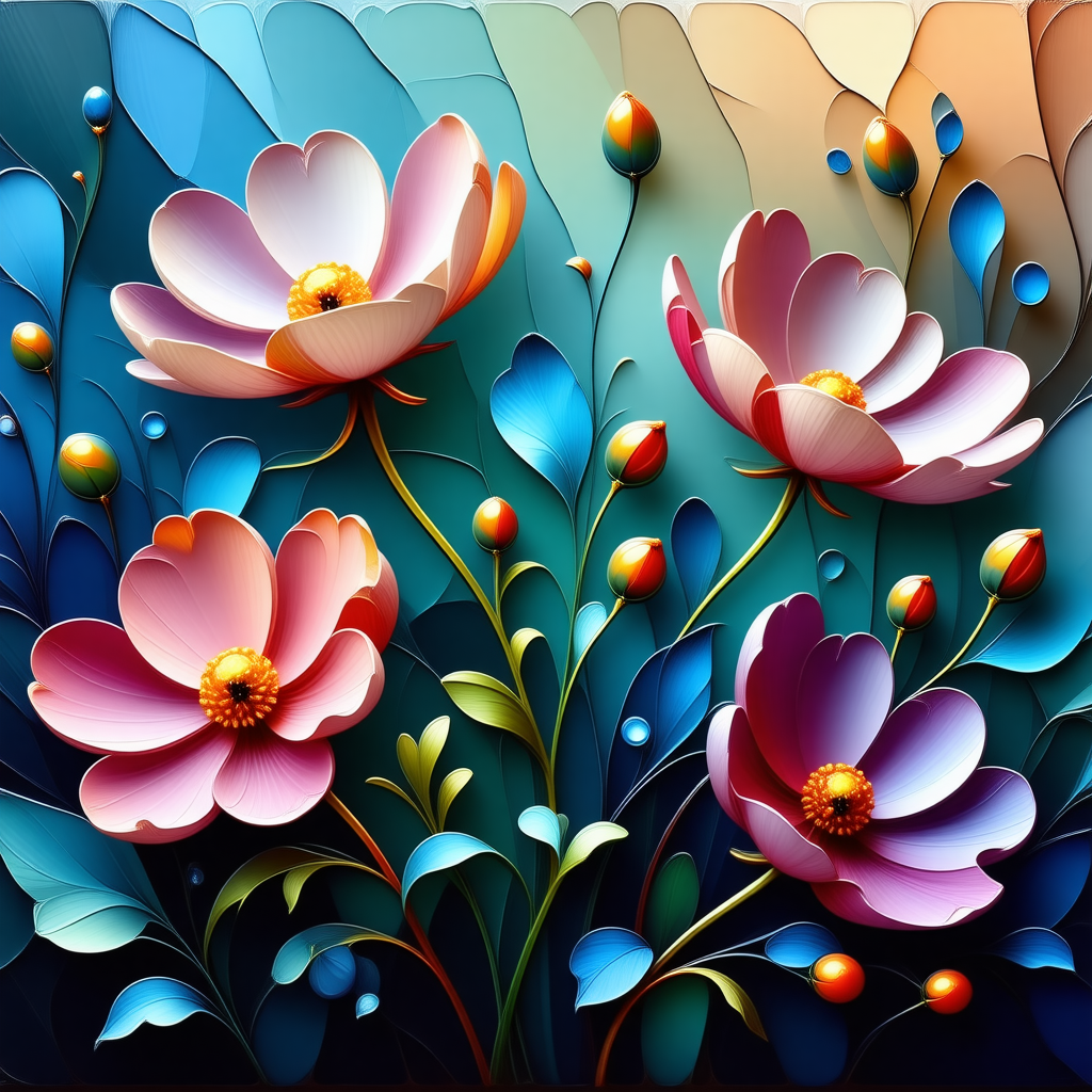 Stunning Odilon Redon Style Botanical Art