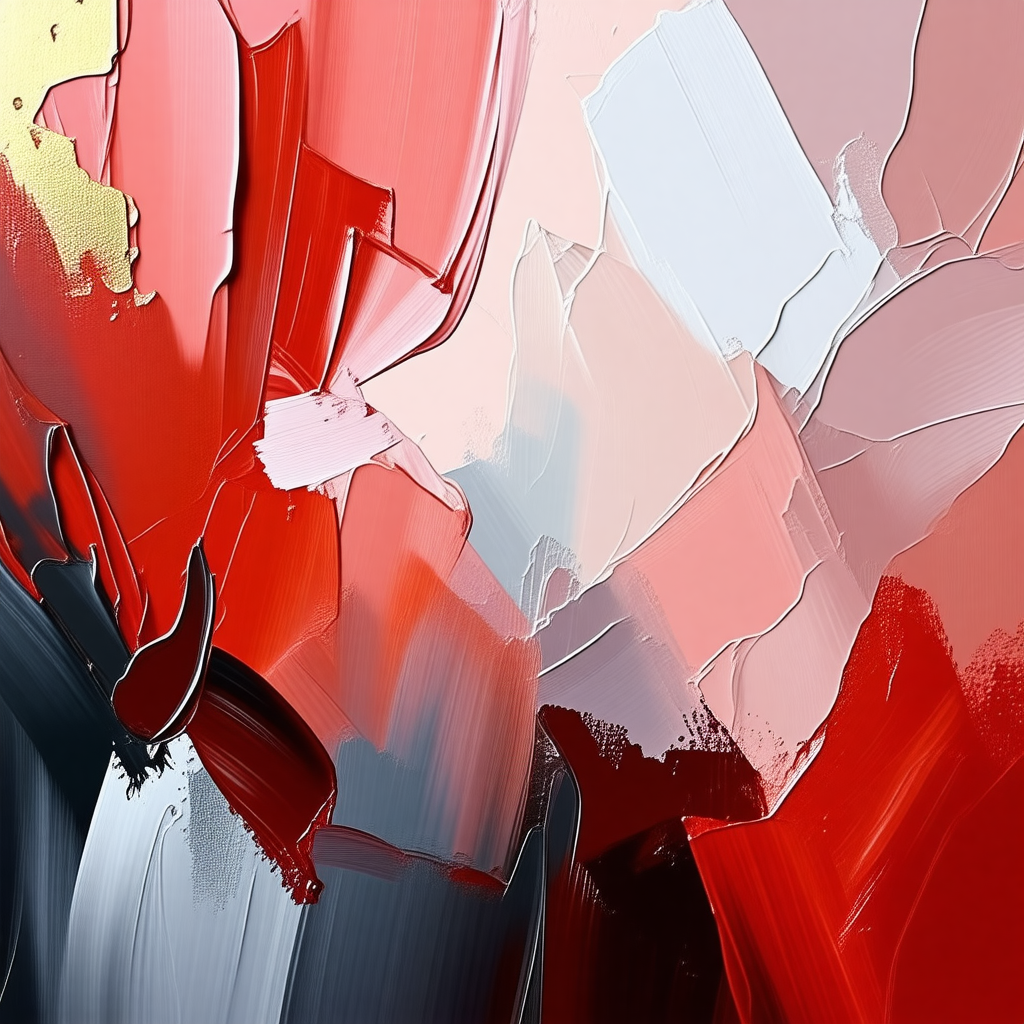 Red and Gold Abstract Oil Painting Background Red and Gold Abstract Oil Painting Background